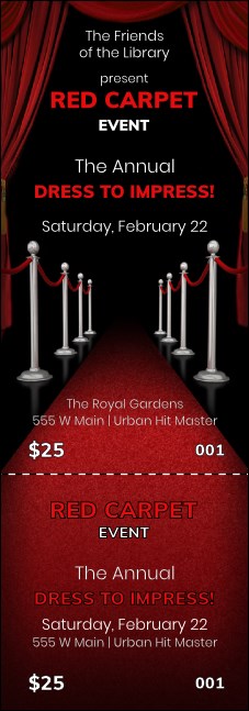 Black Tie Event Tickets Black Tie Ticket Printing Eventgroove