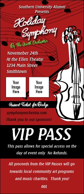 Concert Vip Pass Templates Eventgroove